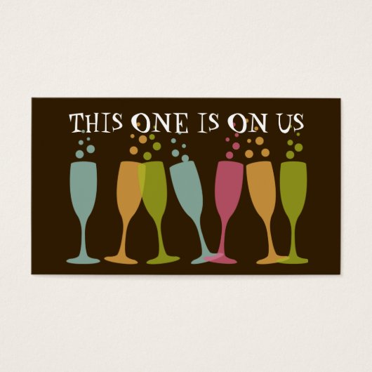 Buvez un verre de verre de champagne de bulle (Devant)