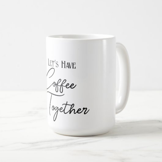 Buvons du café ensemble Mug classique (Devant droit)