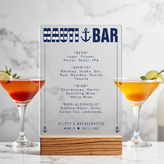 Buvons Nauti Bachelorette Party Bar Boissons