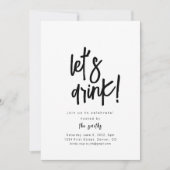 Buvons une invitation de fête (Devant)