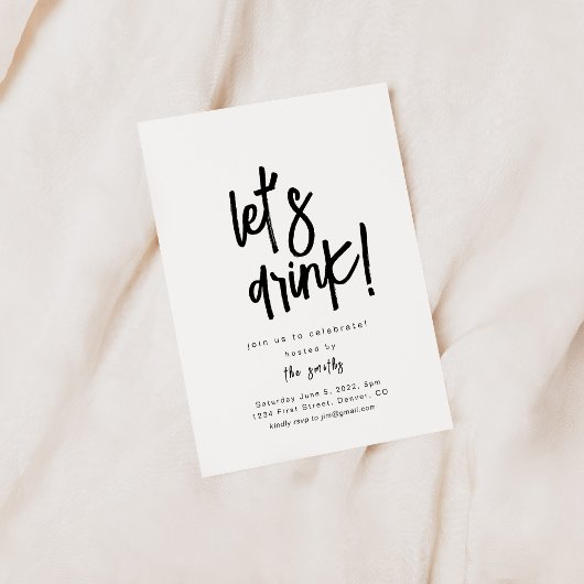 Buvons une invitation de fête