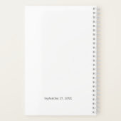 Buwmoeder van Bride Greenery Modern White Notitieboek (Achterkant)