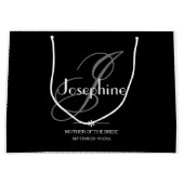 Buwmoeder van de bride Gift Elegant Monogram Groot Cadeauzakje (Voorkant)