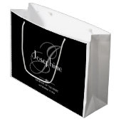 Buwmoeder van de bride Gift Elegant Monogram Groot Cadeauzakje (Voorkant Gekanteld)