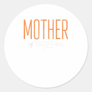 Buwmoeder van de Bride-partij onlangs gewijd Ronde Sticker