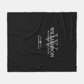 Buwmoeder van de groom Gift Monogram Elegant Fleece Deken (Voorkant (Horizontaal))