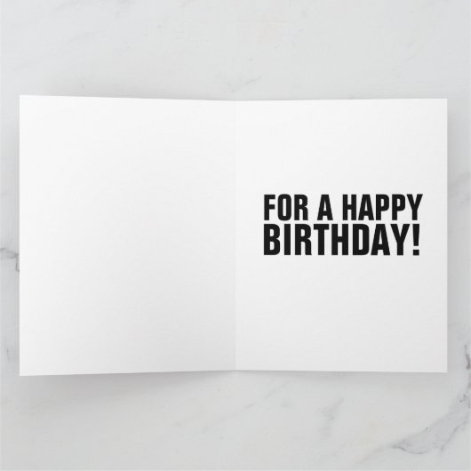 BUXOM BRUNETTE CURVY GIRL BIRTHDAAGKAARTEN KAART (Binnen)