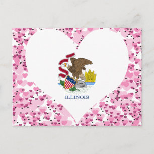 Buy Illinois Flag Briefkaart