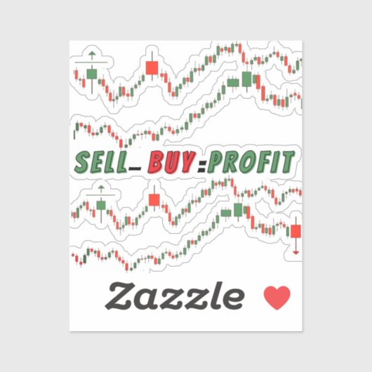 Buy Low Sell High – Elite Trader Vinyl Sticker  (Feuille)