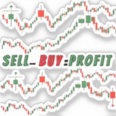 Buy Low Sell High – Elite Trader Vinyl Sticker  (Recto)