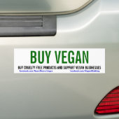 BUY VEGAN BUMPERSTICKER (Op auto)