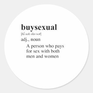 BUYSEXUAL RONDE STICKER