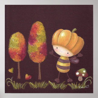 Buz-buz Neemt Een Herfstwandeling Poster