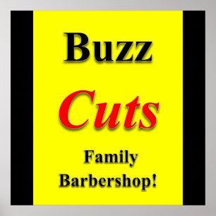 Buz Couts Family Barbershop Poster Matte