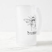 Buzide bijen matglas bierpul (Voorkant rechts)
