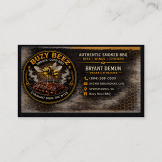 Buzy Bee BBQ Visitekaartje