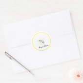 Buzz & Bloom Stickers - hand drawn bee design (Enveloppe)