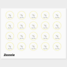 Buzz & Bloom Stickers - handgetekend bij ontwerp
