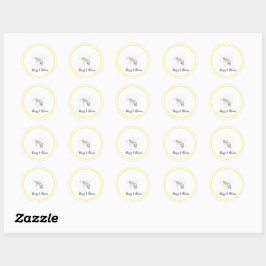 Buzz & Bloom Stickers - handgetekend bij ontwerp