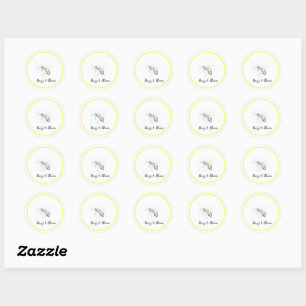Buzz & Bloom Stickers - handgetekend bij ontwerp