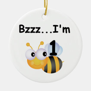 Buzz Bumblebee 1e Verjaardag T-shirts en geschenke Keramisch Ornament