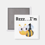 Buzz Bumblebee 1e Verjaardag T-shirts en geschenke Magneet (Voorkant / Achterkant)