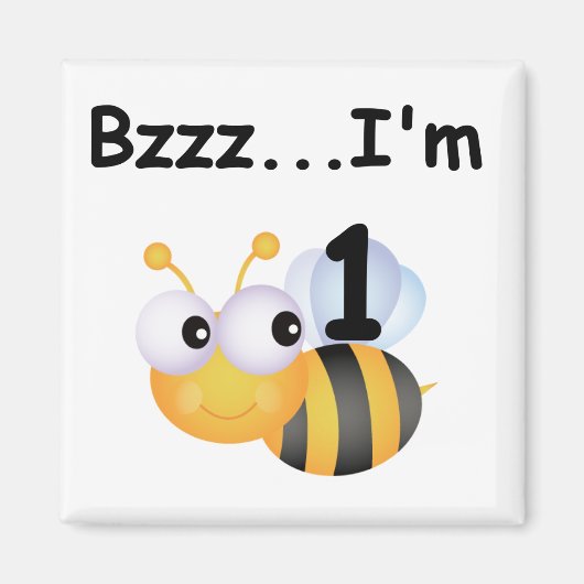 Buzz Bumblebee 1e Verjaardag T-shirts en geschenke Magneet (Voorkant)