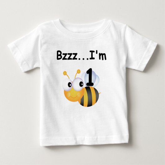 Buzz Bumblebee 1er Anniversaire T-shirts et cadeau (Devant)