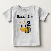 Buzz Bumblebee 2e verjaardag T-shirts en cadeautje (Voorkant)