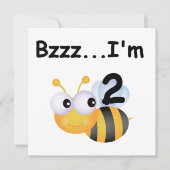Buzz Bumblebee 2e verjaardag T-shirts en cadeautje Kaart (Voorkant)