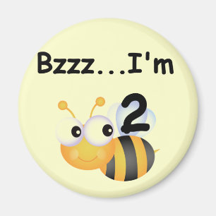 Buzz Bumblebee 2e verjaardag T-shirts en cadeautje Magneet