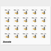 Buzz Bumblebee 3e verjaardag T-shirts en cadeautje Ronde Sticker (Vel)