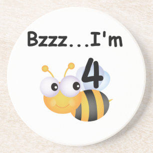 Buzz Bumblebee 4e Verjaardag T-shirts en geschenke Zandsteen Onderzetter