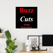 Buzz Coupes Famille Barbershop Poster Matte (Bureau à domicile)