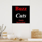 Buzz Coupes Famille Barbershop Poster Matte (Cuisine)