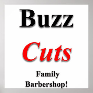 Buzz Coupes Famille Barbershop Poster Matte