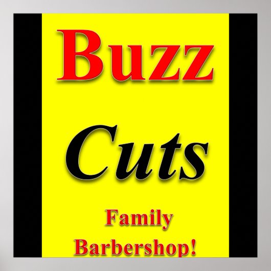 Buzz Coupes Famille Barbershop Poster Matte (Devant)