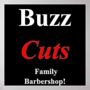 Buzz Coupes Famille Barbershop Poster Matte