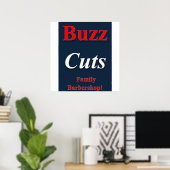 Buzz Coupes Famille Barbershop Poster Matte (Bureau à domicile)