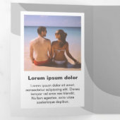 Buzz marketing Triple Lettre Plier Carte Vacances (Intérieur en premier)