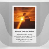 Buzz marketing Triple Lettre Plier Carte Vacances (Intérieur au milieu)