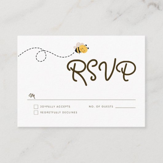 Buzz met ons: RSVP Bee Enclosure Kaart (Voorkant)