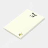 Buzz Off Bee Bumblebee Custom Text Post-it® Notes (Schuin)
