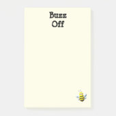 Buzz Off Bee Bumblebee Custom Text Post-it® Notes (Voorkant)