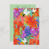 Buzz parmi les fleurs - Merci (Devant / Derrière)