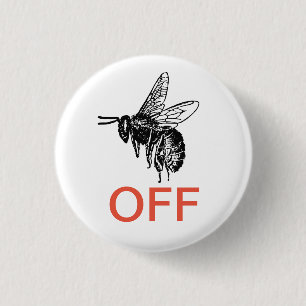 Buzz uit ronde button 3,2 cm
