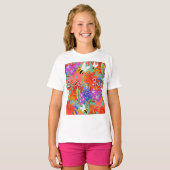 BuzzAmongBlooms_Bewerkbare Kinderen T-shirt (Voorkant volledig)