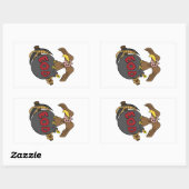 Buzzard Bomb en Pick Rechthoekige Sticker (Vel)