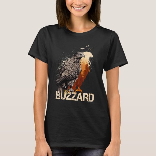 Buzzard Scavenger Vulture Bird Forest T-shirt (Voorkant)