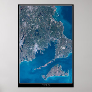 Buzzards Bay, Massachusetts satellietposter Poster